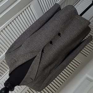 Le Suit sz 16 black & white tweed suit jacket